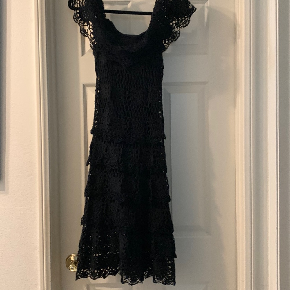 Black lace dress